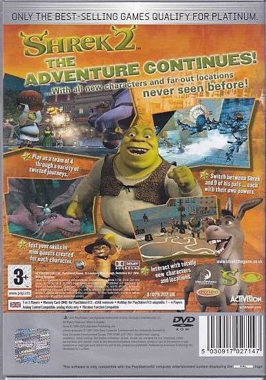 Shrek 2 - PS2 - Platinum (Genbrug)